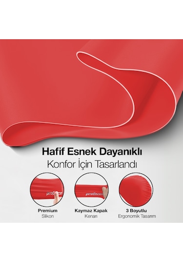 Bone Silikon Yüzme Bonesi Sb01 Kırmızı