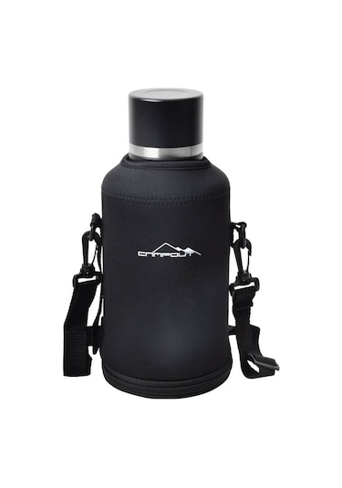Campout Çift Katmanlı Termos 2000ml Siyah