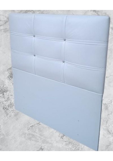 Başlık Dk Tek Kişilik 90'lık Model Suni Deri Beyaz Kumaş El Yapım