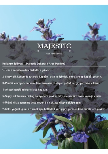 Majestic Oto Kokusu Oryantal 7 Ml - Dekoratif Araç Parfümü