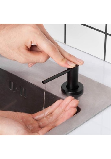 Xurunkeji Mutfak Lavabosu İçin Sabunluk Fırçalanmış Paslanmaz Çelik Tezgah Üstü Pompalı El Losyonu Şişe Ve Gümüş Gümüş