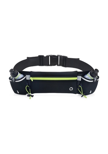 Yunboo Yeşil Spor Bel Çantası - Su Sise Tasiyici, Telefon Ve Kartlık Bölmeli, Su Geçirmez Malzeme, Unisex Spor Kullanıma Uygun Çok Renkli