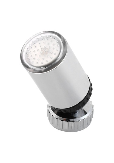 Çoklu Renk Su Musluğu 360 Derece Dönebilen Su Glow Banyo İçin Çoklu Renk Krom