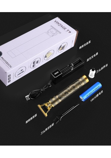 Mufunye Profesyonel Saç Tıraş Makinesi - Çinko Alaşımlı Başlık, Hassas Kullanım İçin