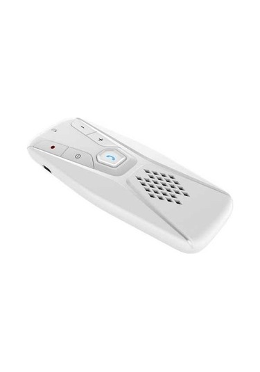 Novahub Tek Tuşla Çalışan Bt 5.0 Araba Hoparlörü - Eller Serbest Müzik Alıcılı Güneşlik Kiti T823, Siyah/beyaz