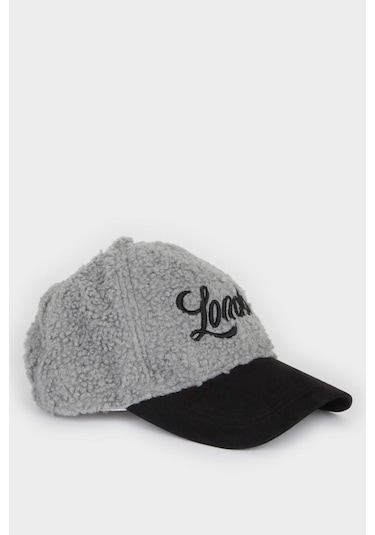 Defacto Kadın Pamuklu Cap Şapka U9363aznsgr2 Gri
