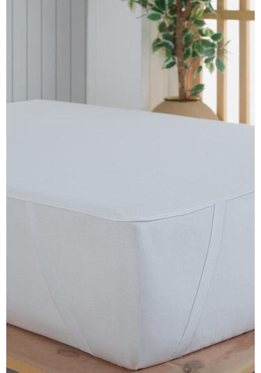 Varol Sıvı Geçirmez Yatak Koruyucu Alez Beyaz/100x200cm Beyaz