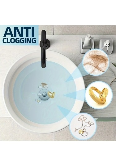 Trendooze Gaojunshop01 Silvery 1 Adet Parlak Zıplayan Lavabo Tıkacı - Dayanıklı Su Stoperi, Modern Tasarım