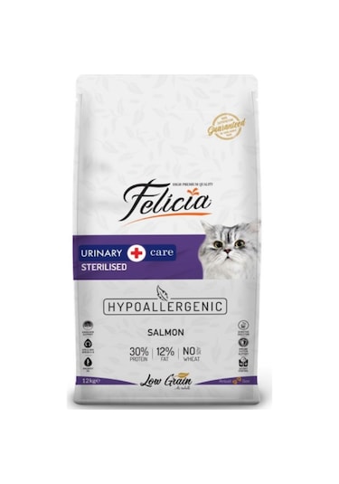 Felicia Sterilised Düşük Tahıllı Somonlu Kısırlaştırılmış Yetişkin Kedi Maması 12 KG