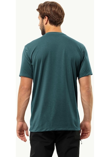 Jack Wolfskin Vonnan S/s T M Erkek T-shirt-28381-koyu Yeşil Koyu Yeşil
