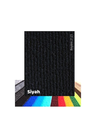 Beylini Halıfleks Duvardan Duvara Halı Siyah 3mm 200x500