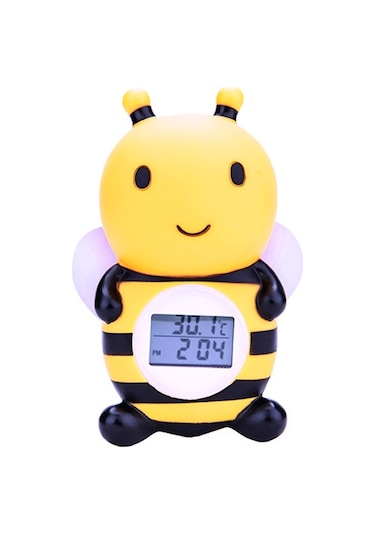 Sones Mty-813 Karikatür Küçük Arı Çocuk Elektronik Su Termometresi Sarı