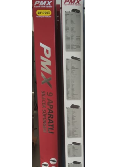 Pmx 38CM Muz Oto Cam Sileceği 9 Aparatlı