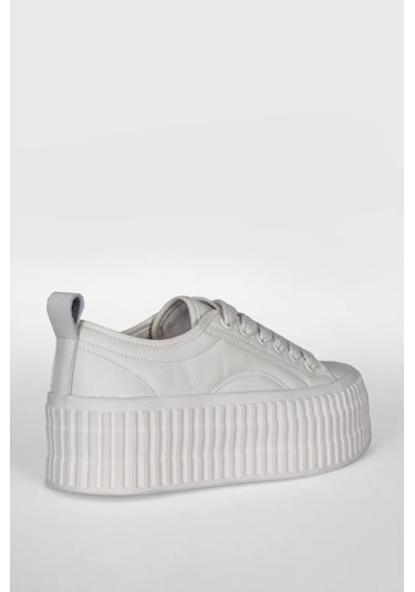 Lufian Lufıan Dıana Beyaz Deri Kadın Sneaker 001