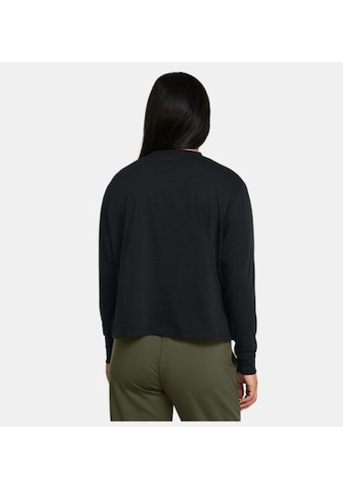 Kadın Ua Boxy Uzun Kollu T-shirt 1387314-001 Siyah