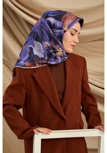 Silk Home Twill İpek Eşarp 11480-84 Lacivert, Pembe, Saks, Krem, Bordo