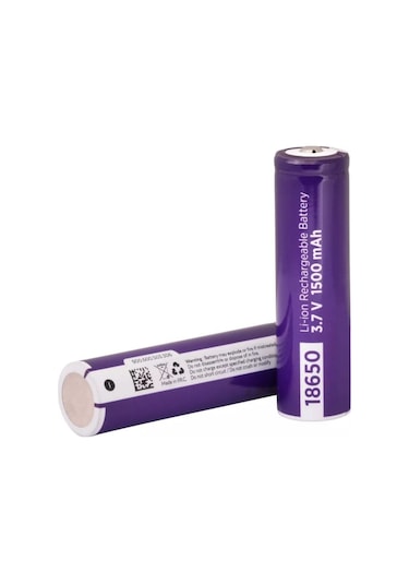 Power-Xtra 18650 3.7V 1500mAh Li-ion Başlıklı Şarjlı Pil
