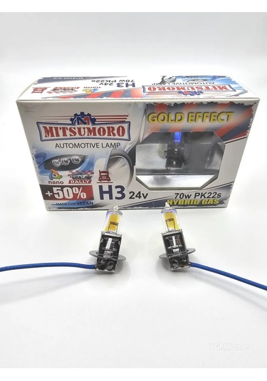 Mitsumoro Halogenli Otomobil Lambaları H3 Pk22s 24v 70w 2 Adet 306590739