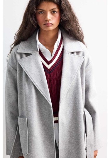 Defacto Regular Fit Kaşe Kaşe E8636ax25augr476 Gri