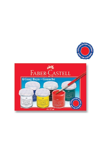 Faber-Castell Guaj Boya 6 Renk Çok Renkli