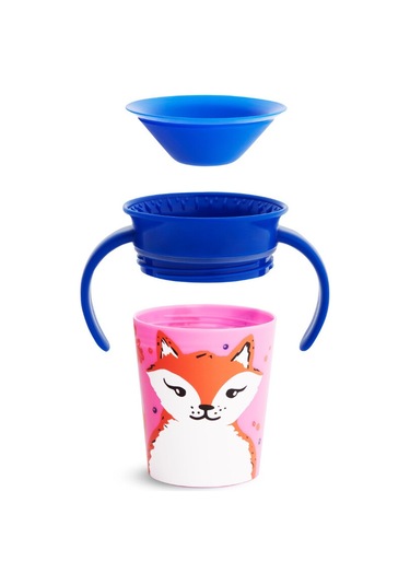 Munchkin Mucize 360 Alıştırma Bardağı Tilki 6ay+ 177 ML 1 Adet Mavi