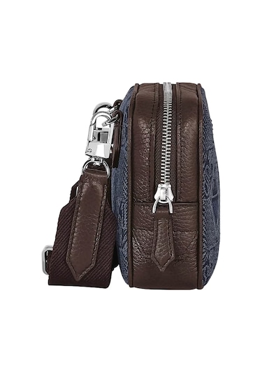 Montblanc 4810 Denim Mini Çapraz Çanta 221590 Mavi