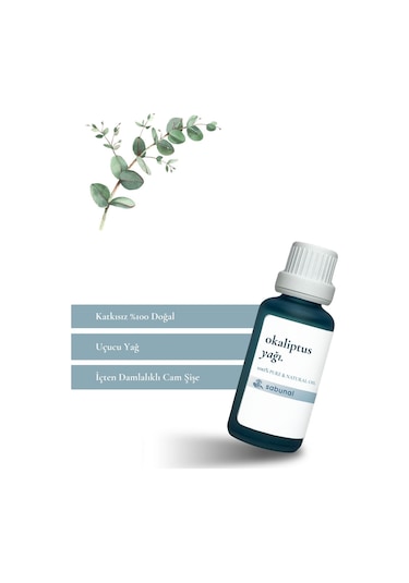 Sabunal Okaliptus Yağı 30 ML - Ferahlatıcı ve Aromaterapi Yağ