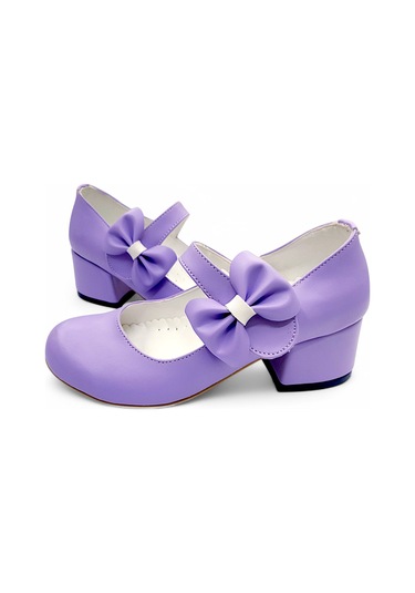 Beebron Ortopedik Topuklu Abiye Kız Çocuk Ayakkabı Soft Series Abiayk2401 Lila Lila