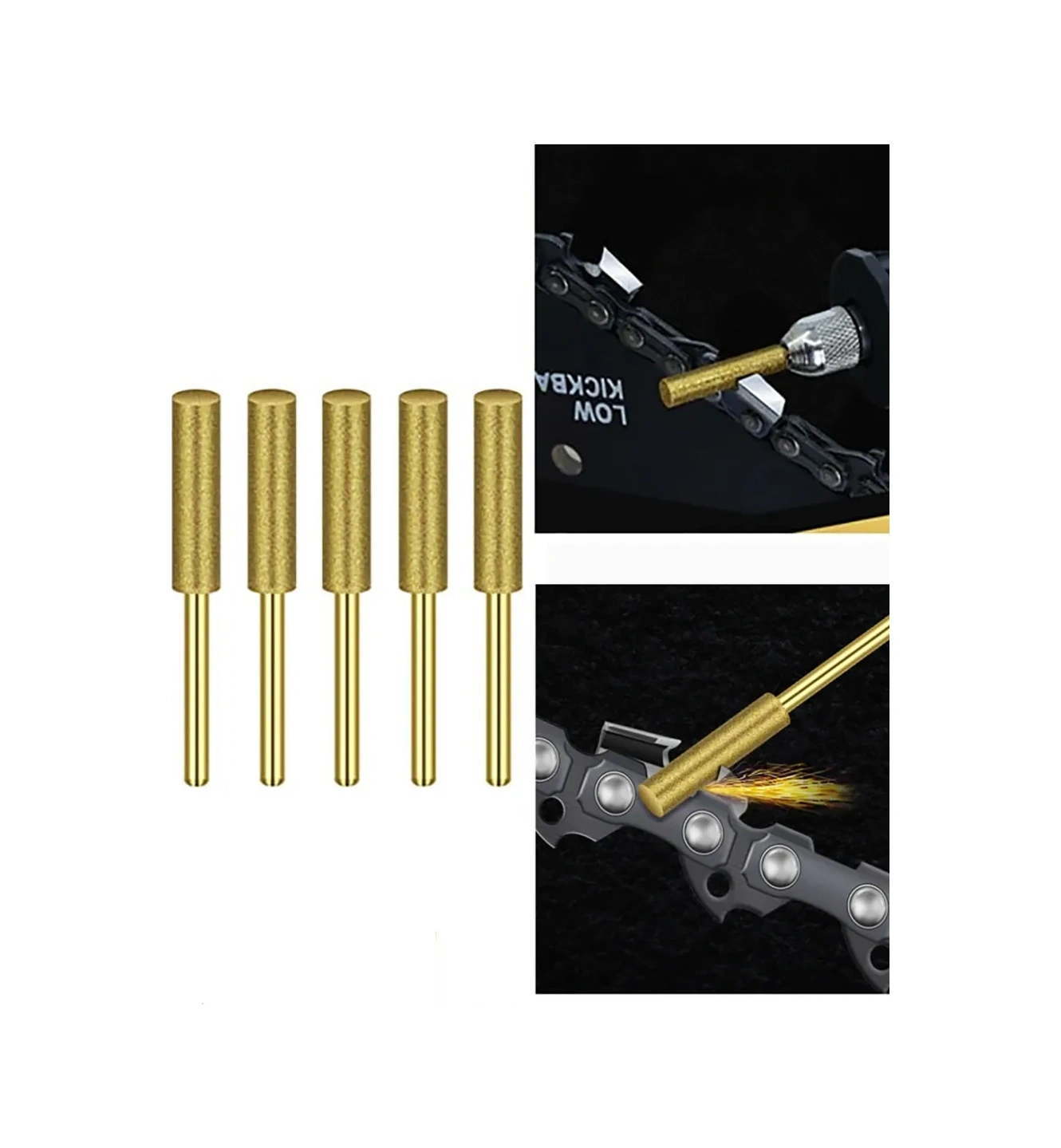 Wardan Zımba Burçları, Zımpara, Benzinli Zincirli Testere İçin Zincir Bileme Seti 273357743