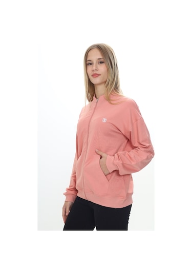 Toontoy Kız Çocuk Nakışlı Hırka Koyu Pudra