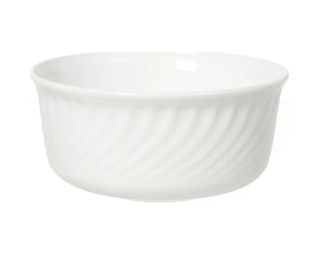 Daniks Kapaklı Cam Seramik Salata Kasesi Seti 3 Adet, Beyaz 269093503 Beyaz