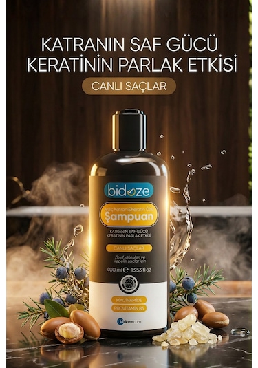 Bidoze Ardıç Katranı & Keratin Şampuanı 400 ML