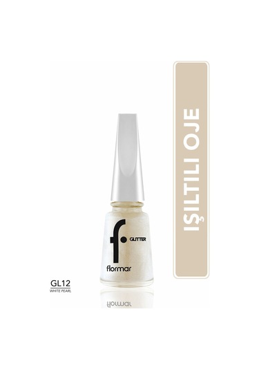 Flormar Glitter Yarı Transparan Parlak Bitişli Simli Oje GL12