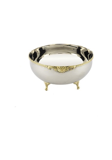 Mikasa Moor Gold Ayaklı Gümüş Kase 17x10 Cm Gümüş