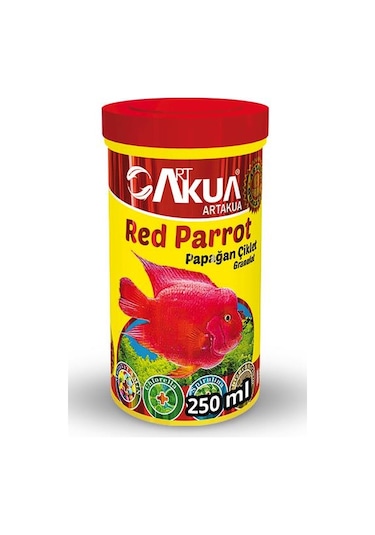 Artakua Red Parrot Papağan Cichlid Balığı Yemi 250 ML