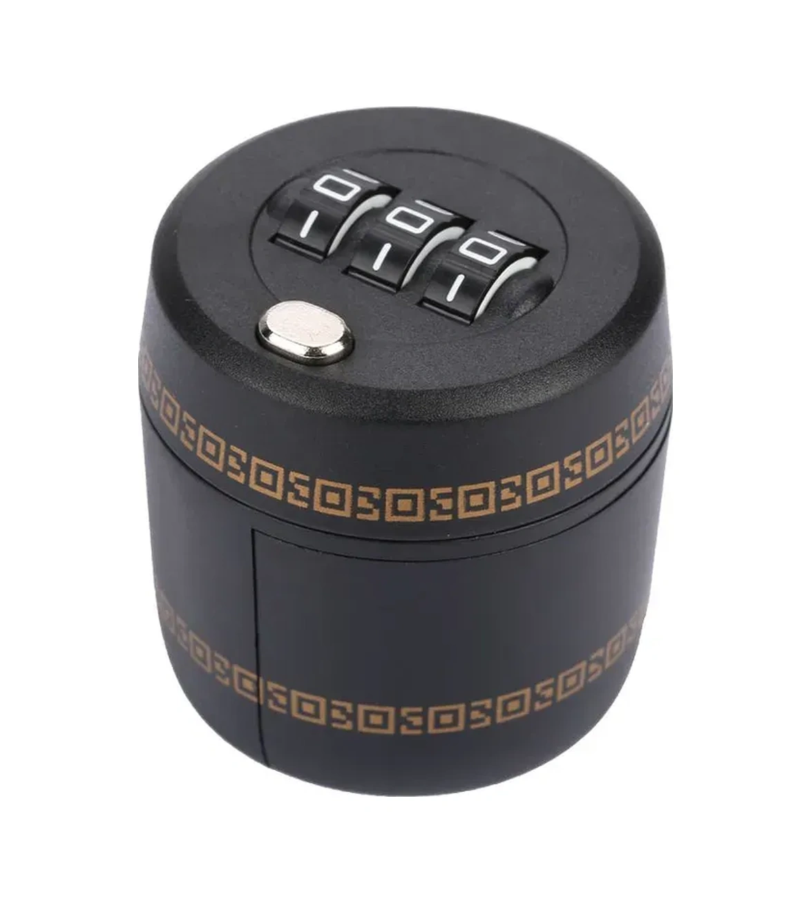 Konesam Siyah Şarap Şişesi Koruması - 3 Haneli Kombinasyon Kilidi İle Çocuk Ve Yetkisiz Erişimi Engelleme