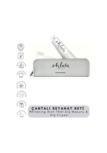 Ohlala Whitening 75 Ml + Dental Luxe Diş Fırçası Premium Seyahat Seti