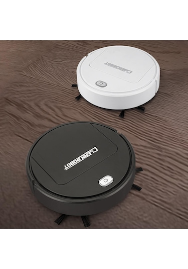 Moveevo Siyah Süper Ince 3'lü İşlevli Robot Süpürge: Güçlü Emme, Pet Tüyü Temizliği, Sessiz Çalışma İle Ahşap, Mermer Zeminler İçin Siyah