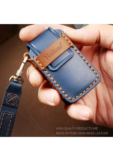 Tongxida Hallmo Honda 2 Düğmeli Deri Kapak Anahtar Kılıfı Kahverengi