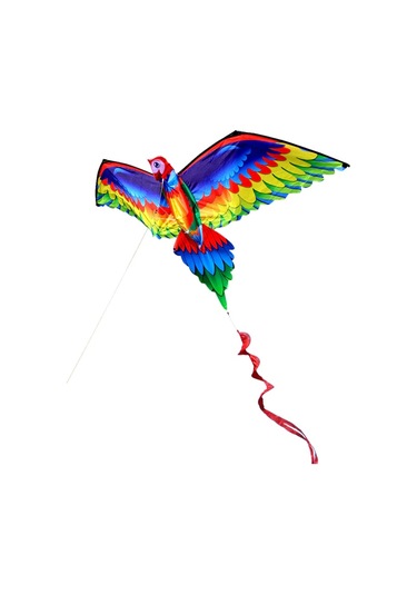 Vkemall 3d Renkli Papağan Uçurtma, 140x78cm, Hafif Dayanıklı, 100m İp Ve Taşıma Çantası, Çocuklar İçin Park/plajda Eğlence