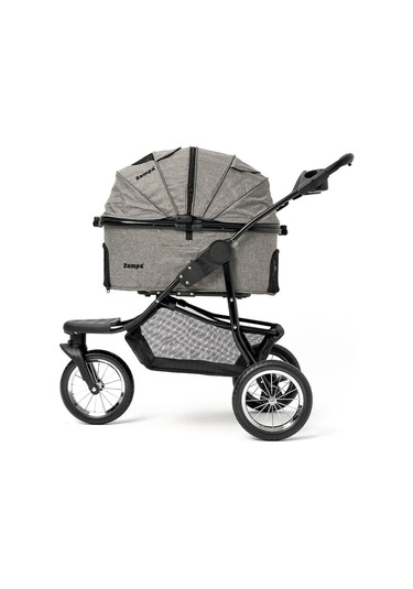Zampa Melona Kedi Köpek Arabası Gri Sp05cst-g - Katlanabilir Ve Konforlu Taşıma Çözümü