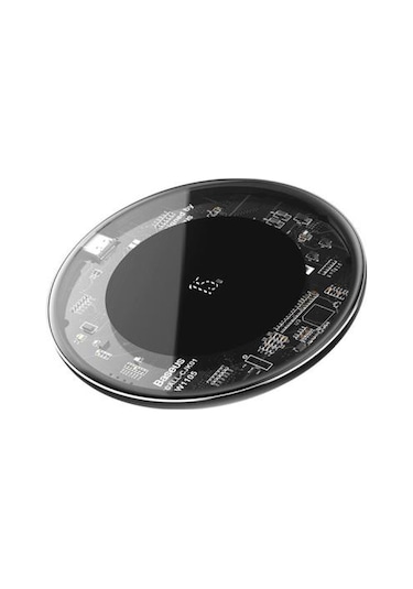 Baseus Simple 15w Upgraded Version Wireless Kablosuz Şarj Cihazı Şeffaf