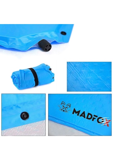 Madfox Outward Ultralight Yastıklı Şişme Kamp Matı Mavi Açık Mavi
