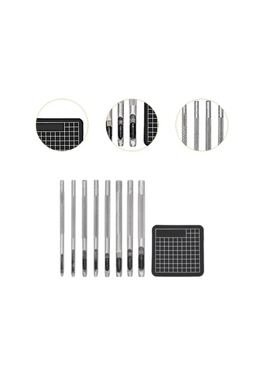 Suntek Deri Delik Delme Kesici Seti Kemerler Için Dikiş Stil-b