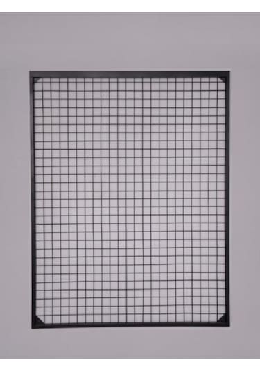 Rafburada Sık Telli Tel Raf - Tel Pano Stand, Duvar Askılığı 120x120 cm