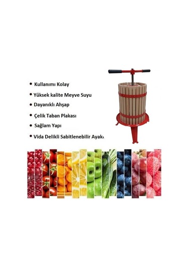 Fenglin Fp 18 Ahşap Meyve Sıkma 18 Litre Pres Makinesi