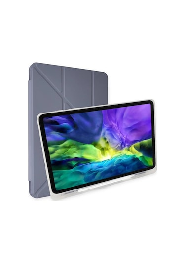 Apple Uyumlu iPad Pro 12.9 2021 Kılıf Kalemlikli Mars Tablet Kılı Tdrtr