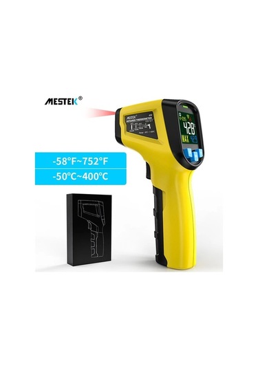 Fortunelane El Okulu Dijital Isı Ölçerü - Dokunmadan Entegre Isı, Renkli Ekran, -50 İle 600 C, Endüstriyel Kullanım