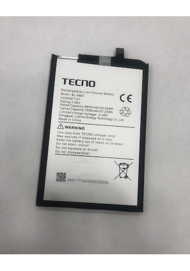 Tecno Pova Neo 2 Lg6n Batarya 7000 Mah
