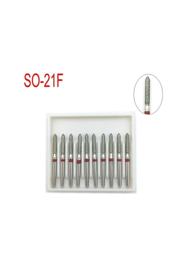 10 Adet/kutu Diş Elmas Burs Matkap Diş Burs Dia-burs Yüksek Hızlı El Aletleri Diş Hekimi Araçları So-21f